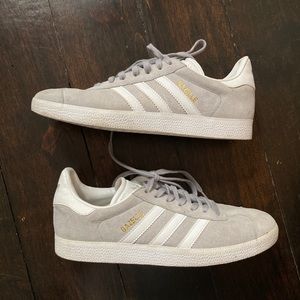 Adidas Gazelle Grey Sneakers Leather Suede Classic Casual Athleisure